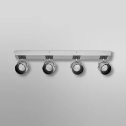 OSRAM LED-kattovalaisin Jupiter, 4-lamppuinen, hopea, metalli