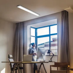 OSRAM LED-kattovalaisin OFFICE LINE, valkoinen, 122 cm, metalli