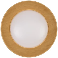 OSRAM LED-kattovalaisin ORBIS ALVA, musta/puukoriste, Ø 51 cm