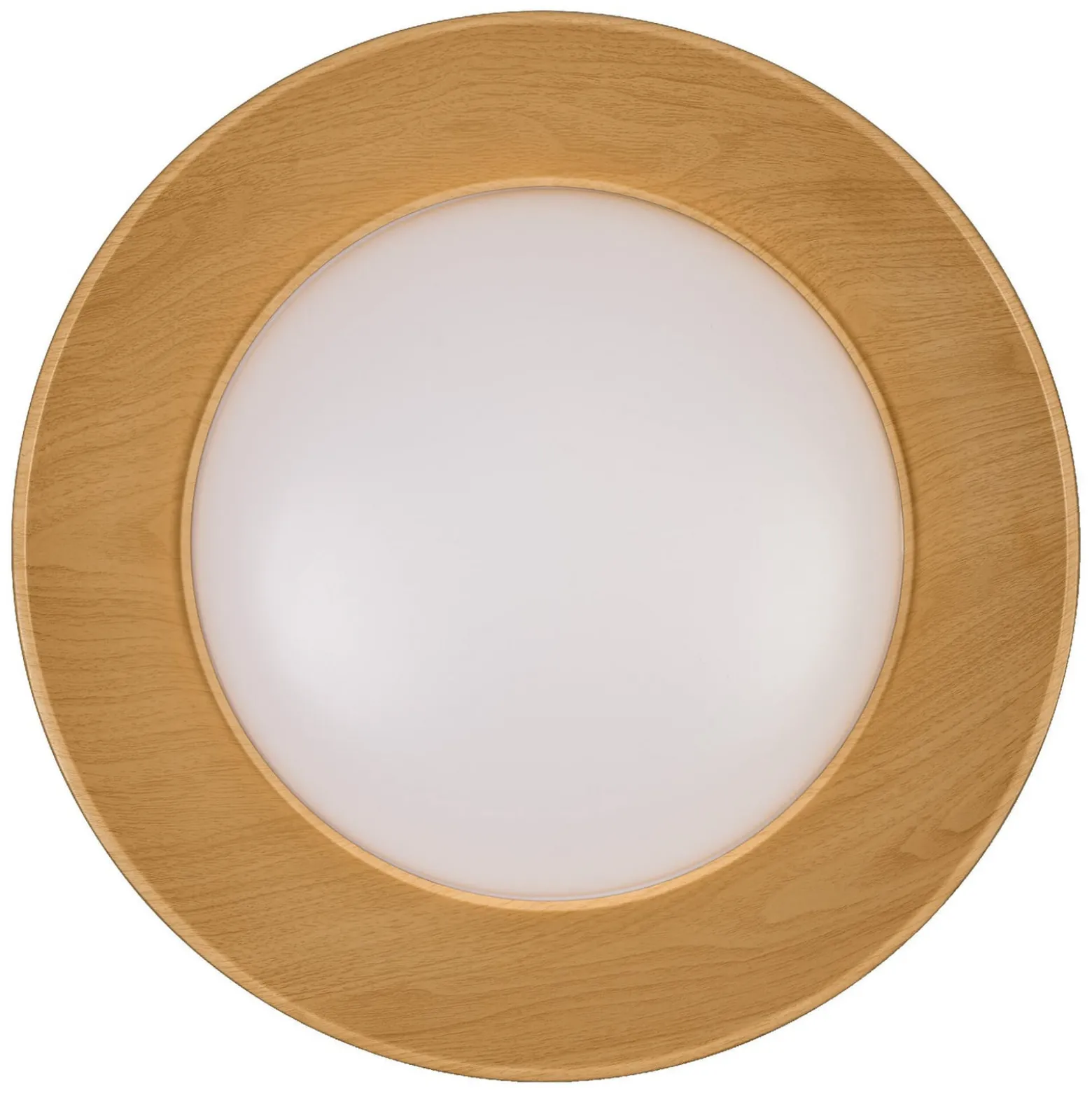 OSRAM LED-kattovalaisin ORBIS ALVA, musta/puukoriste, Ø 51 cm