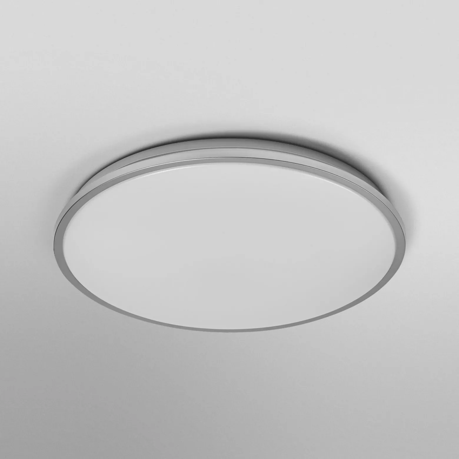 OSRAM LED-kattovalaisin ORBIS DUBLIN, Ø 49 cm, hopea metalli