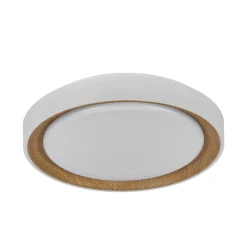 OSRAM LED-kattovalaisin ORBIS GLORIE valkoinen/puu Ø 40 cm clickdim