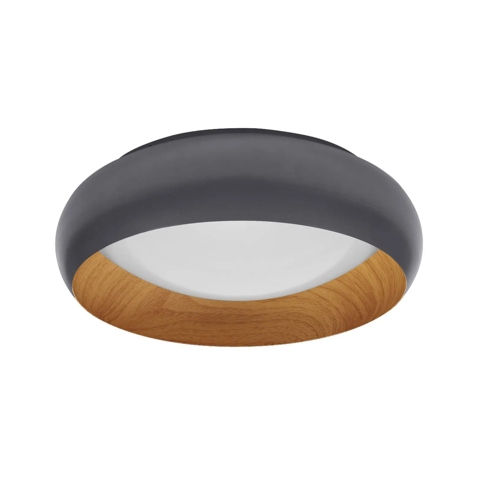 OSRAM LED-kattovalaisin ORBIS LIVIA, Ø 30 cm, harmaa, metalli, himmennettävä