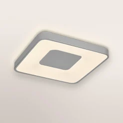 OSRAM LED-kattovalaisin ORBIS PIANA, hopea, 49 x 49 cm, clickdim