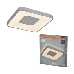 OSRAM LED-kattovalaisin ORBIS PIANA, hopea, 49 x 49 cm, clickdim