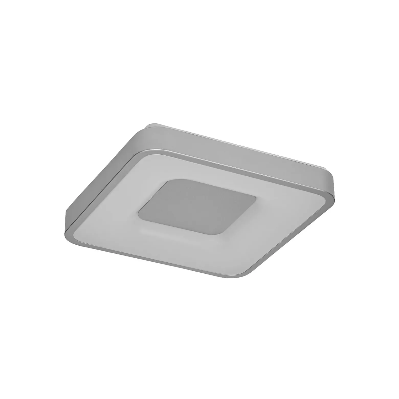OSRAM LED-kattovalaisin ORBIS PIANA, hopea, 38 x 38 cm, clickdim