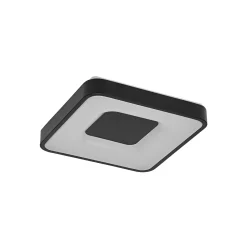 OSRAM LED-kattovalaisin ORBIS PIANA, musta 38x38 cm, clickdim