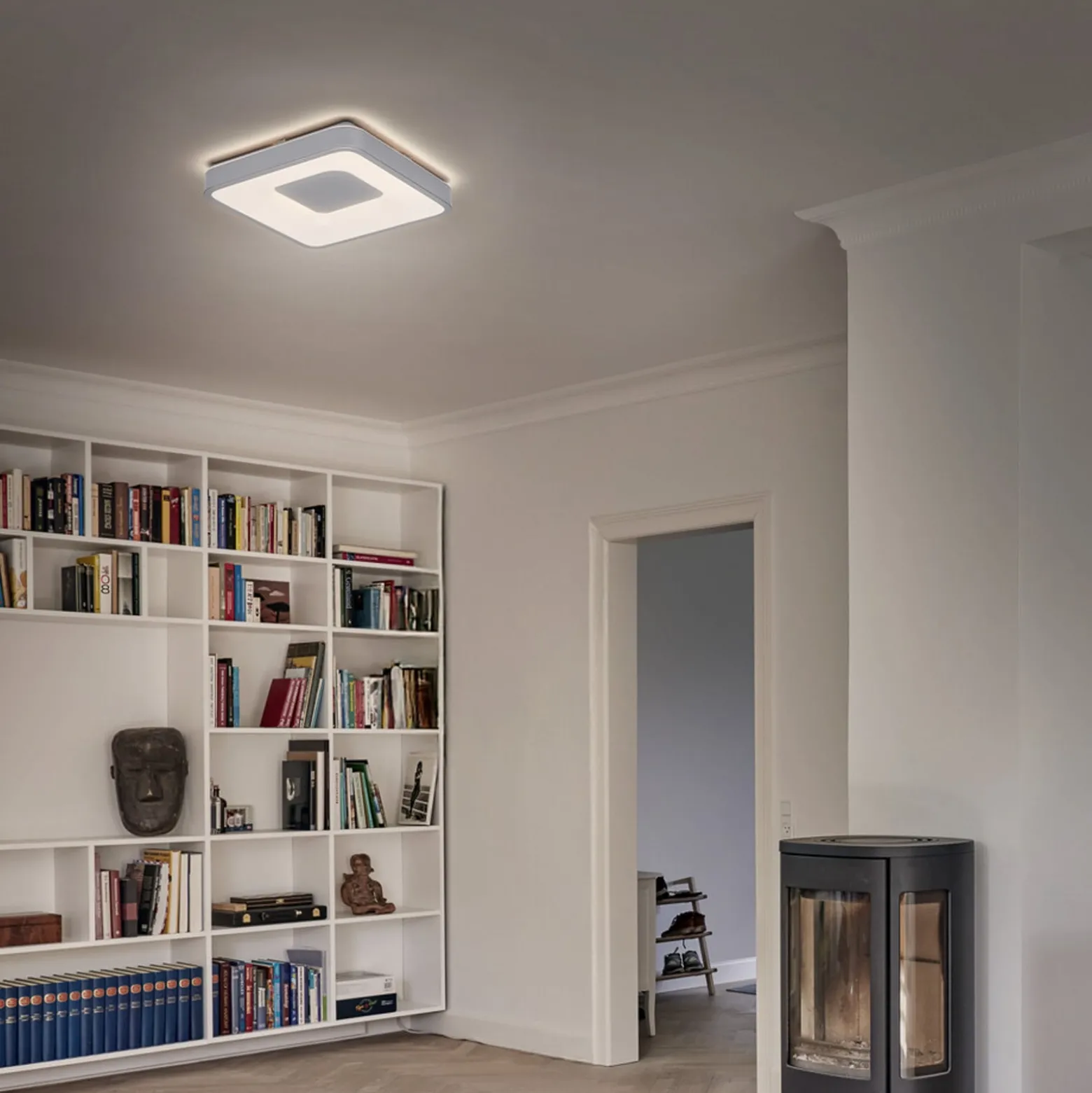 OSRAM LED-kattovalaisin ORBIS PIANA, valkoinen, 38 x 38 cm, clickdim