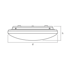 OSRAM LED-kattovalaisin ORBIS PURE, valkoinen, Ø 40 cm, 24 W
