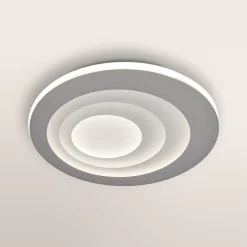 OSRAM LED-kattovalaisin ORBIS SPIRAL CENTRAL LIGHT, halkaisija 51 cm, harmaa