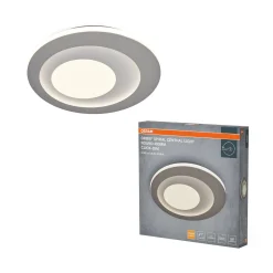 OSRAM LED-kattovalaisin ORBIS SPIRAL CENTRAL LIGHT, halkaisija 40 cm, harmaa