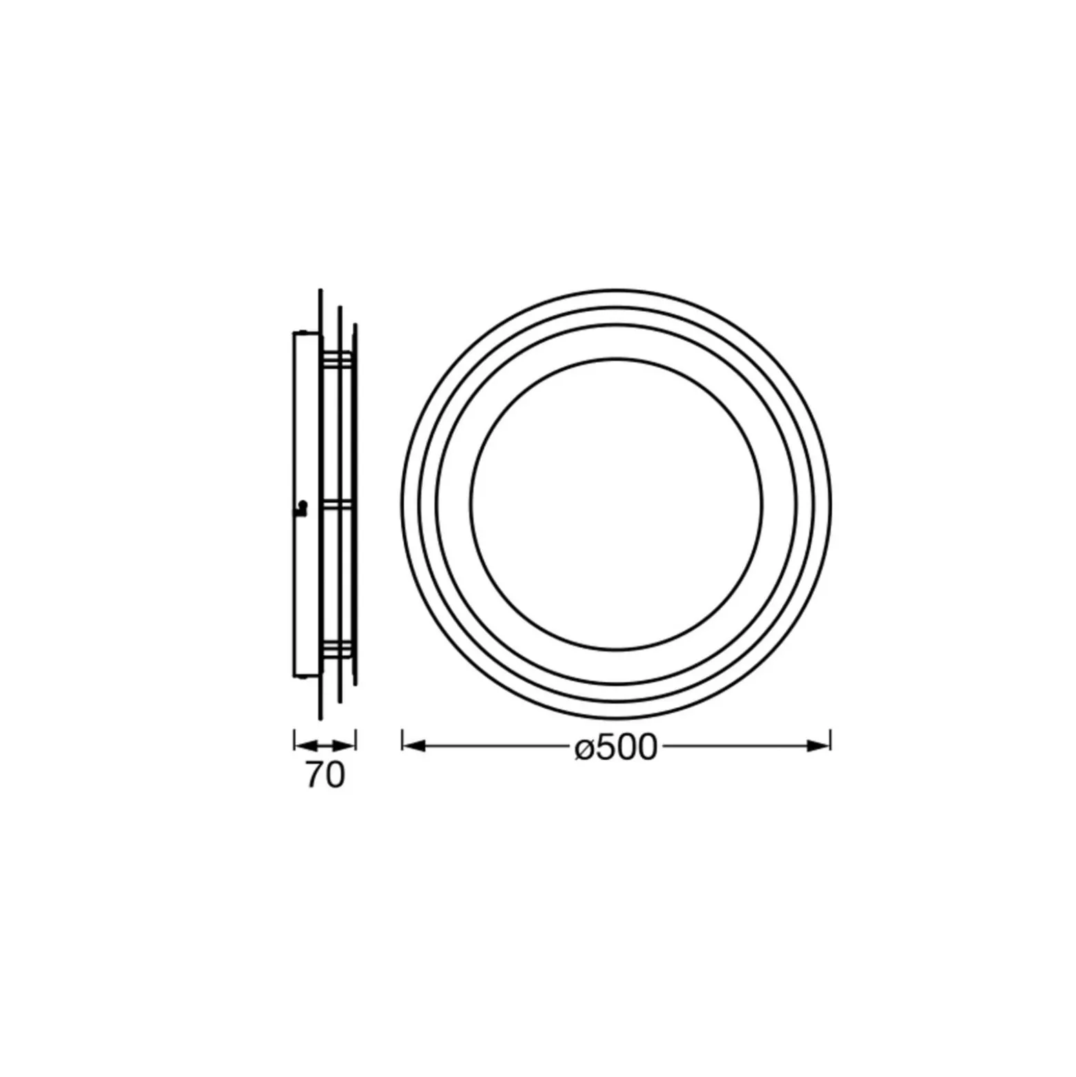 OSRAM LED-kattovalaisin ORBIS SPIRAL LAYER, valkoinen, Ø 50 cm
