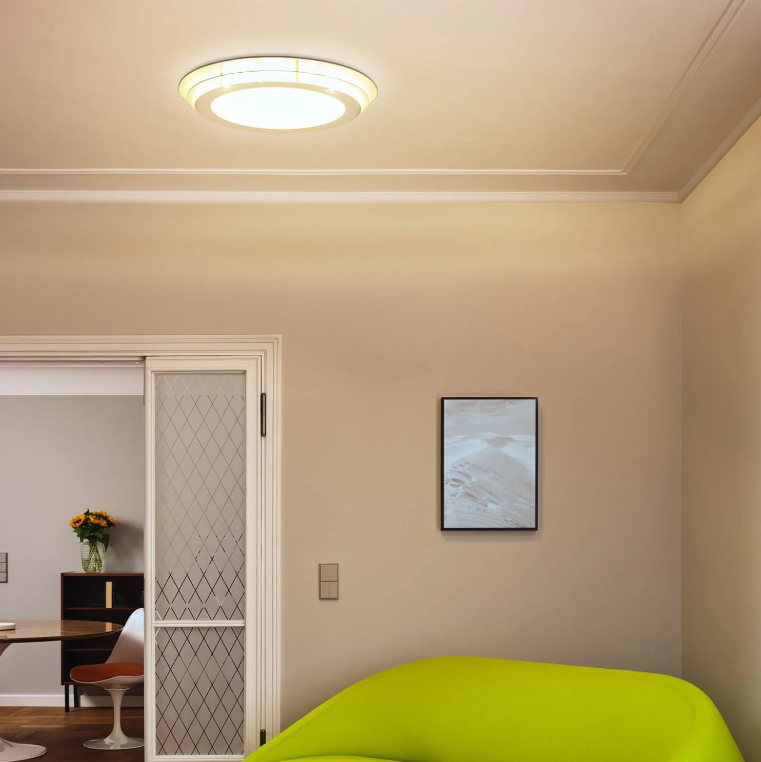 OSRAM LED-kattovalaisin ORBIS SPIRAL LAYER, valkoinen, Ø 50 cm