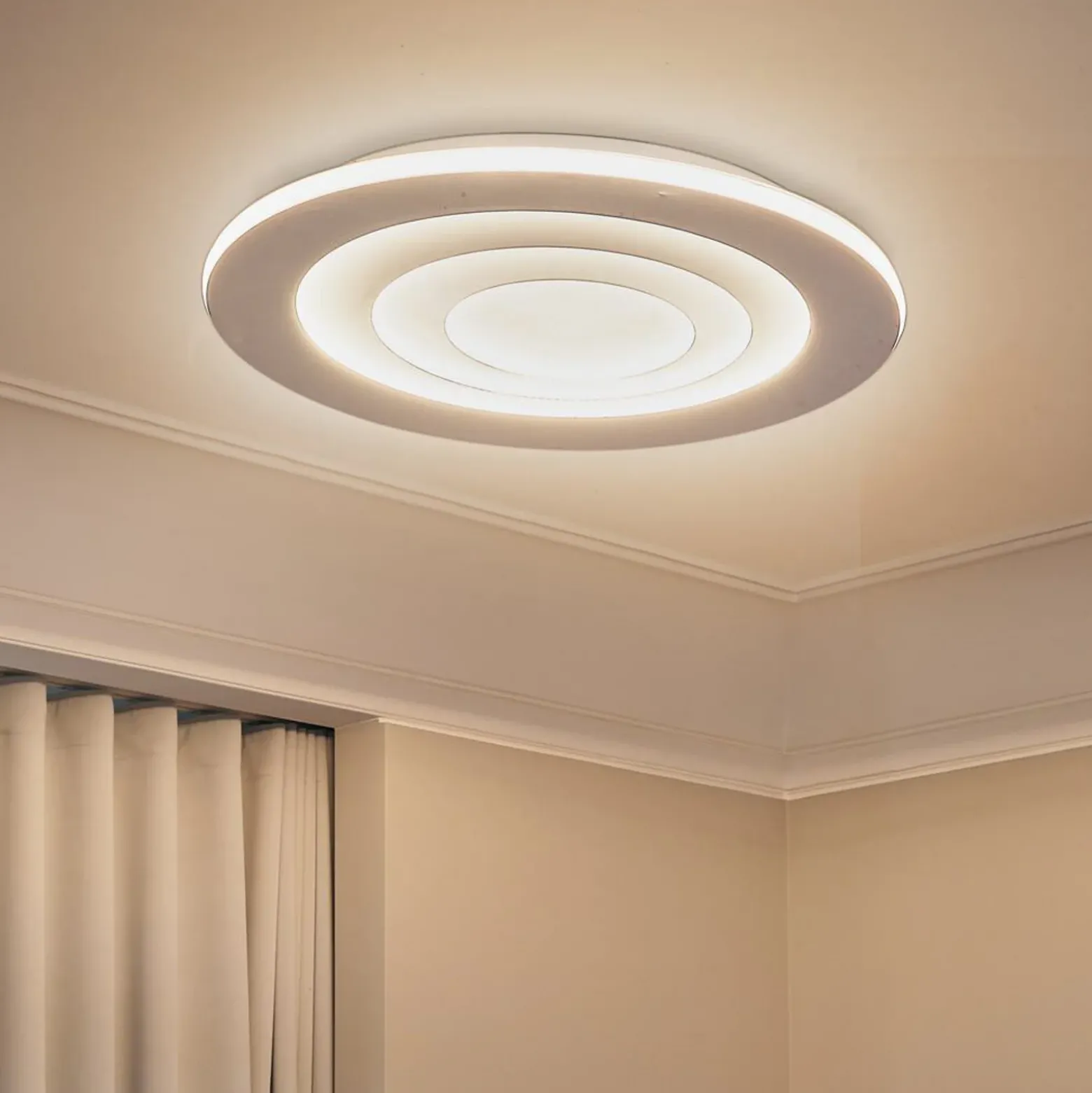 OSRAM LED-kattovalaisin ORBIS SPIRAL ROUND, Ø 69 cm, valkoinen 63 W