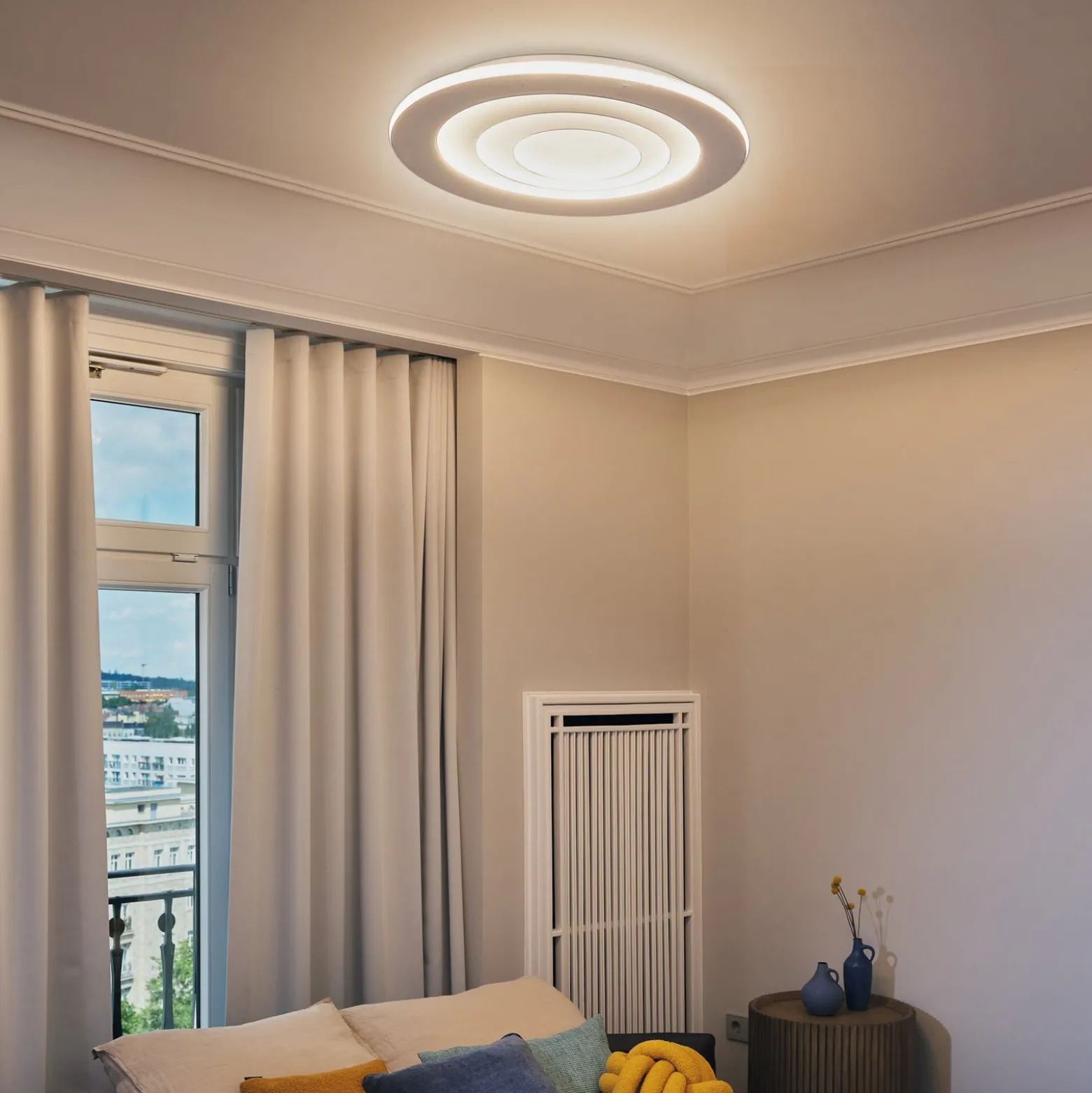 OSRAM LED-kattovalaisin ORBIS SPIRAL ROUND, Ø 69 cm, valkoinen 63 W