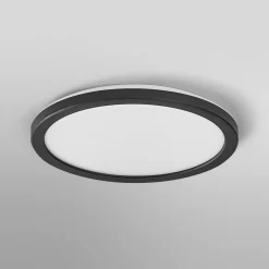 OSRAM LED-kattovalaisin ORBIS ULTRA SLIM, musta, Ø 24 cm himmennettävä