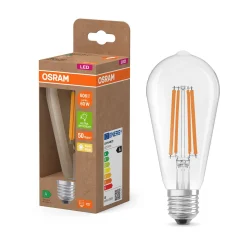 OSRAM LED-lamppu Edison E27 3.8W hehkulanka 2,700K