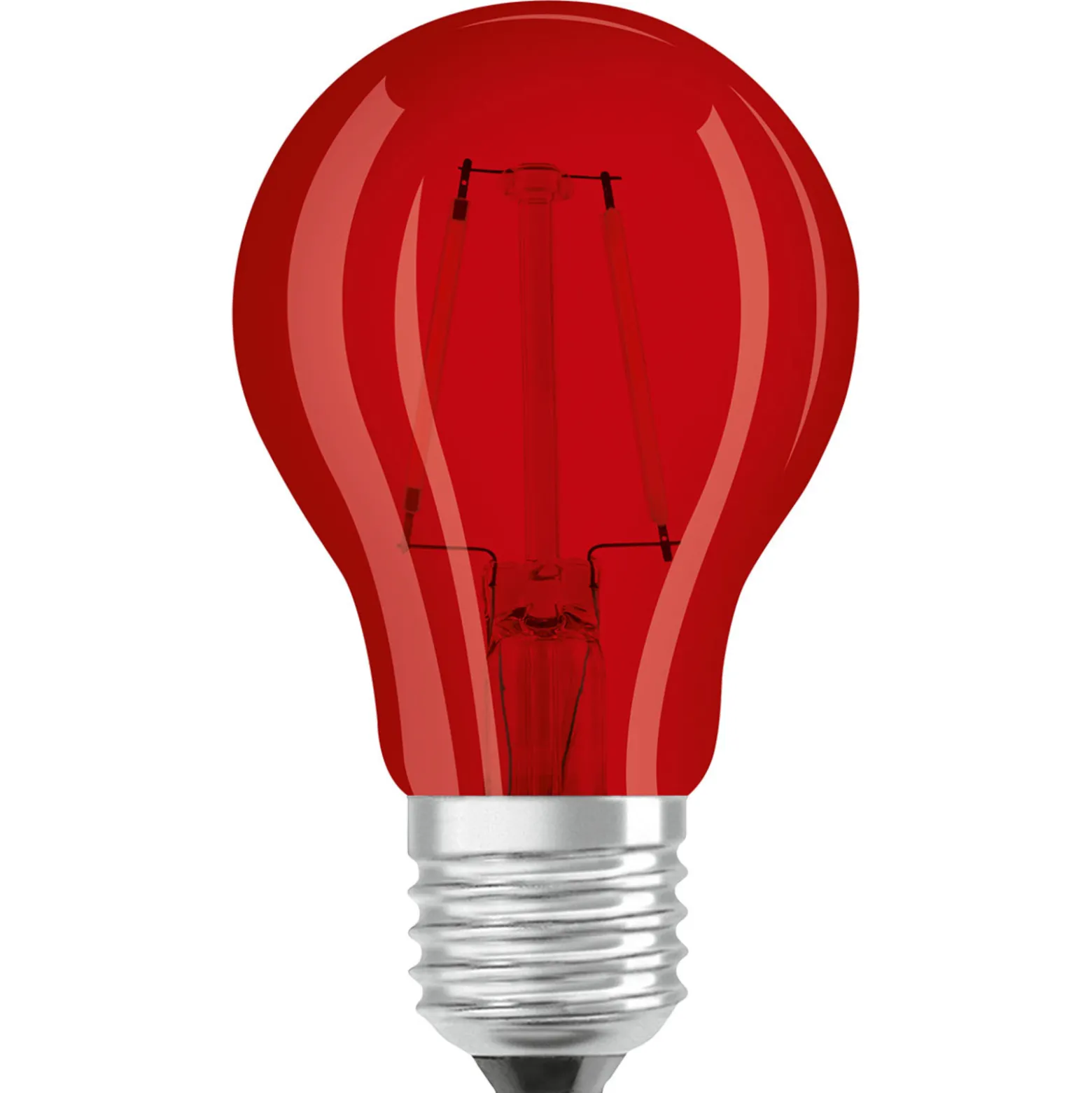 OSRAM LED-lamppu E27 Star Décor Cla A 2.5W, punainen