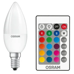 OSRAM-LED-lamppu E14 4,2W Star+kynttilä kaukosääd.