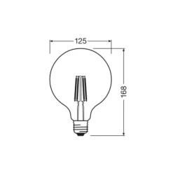 OSRAM LED-lamppu Globe G125 E27 7.2W hehkulanka 4,000K
