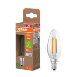 OSRAM LED-lamppu kynttilän hehkulanka E14 3.8W 4000K 806lm