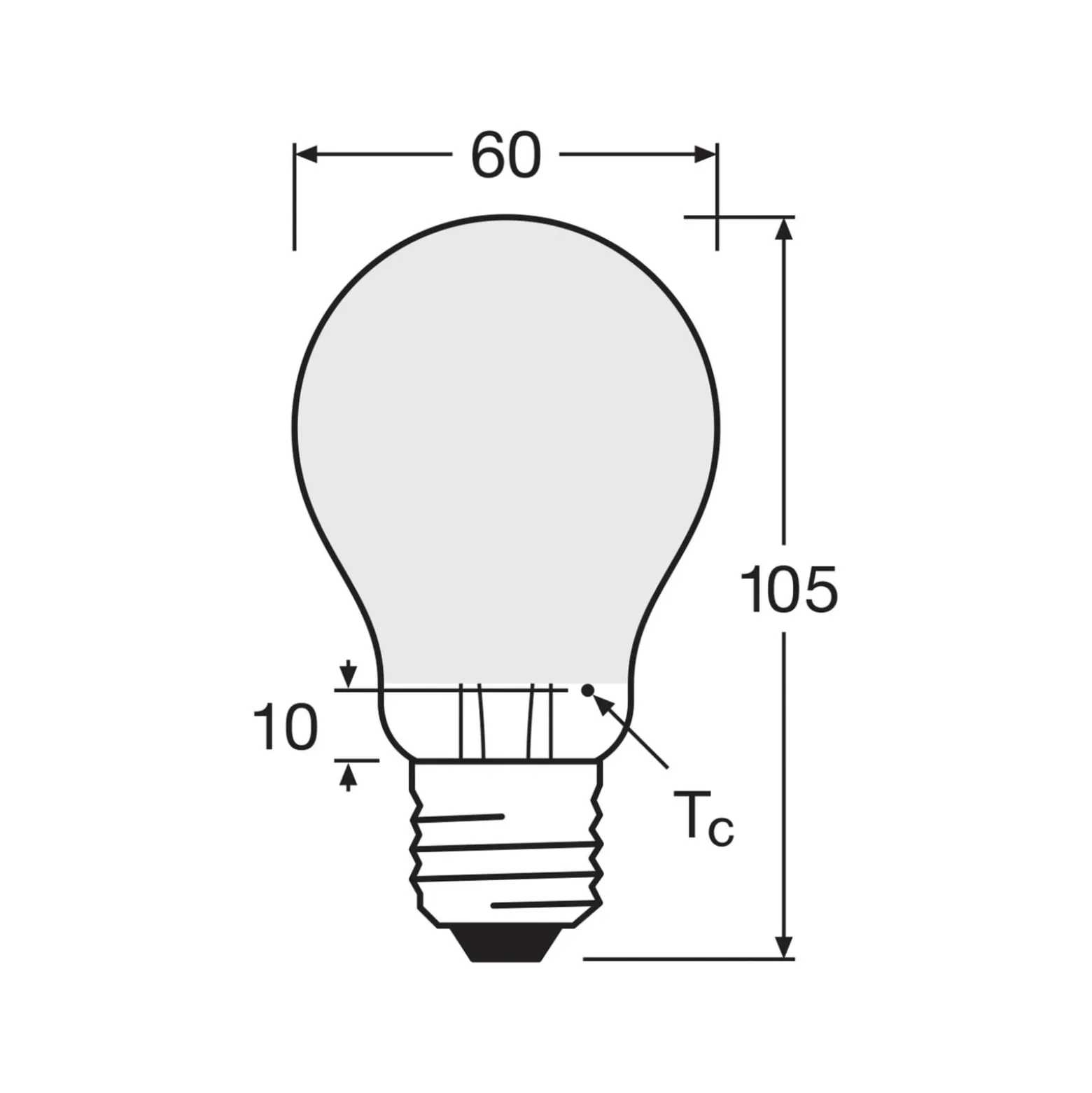 OSRAM LED-lamppu matta E27 6,5W 827 6-pack 6 kpl