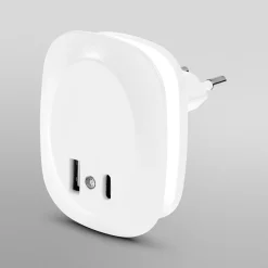 OSRAM LED-pistorasian yövalo LUNETTA EDGE, valkoinen, anturi