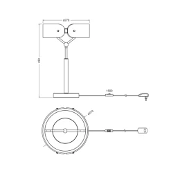 OSRAM LED-pöytälamppu Decor Curve Felt, harmaa, huopa, 3 000 K