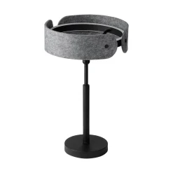OSRAM LED-pöytälamppu Decor Curve Felt, harmaa, huopa, 3 000 K