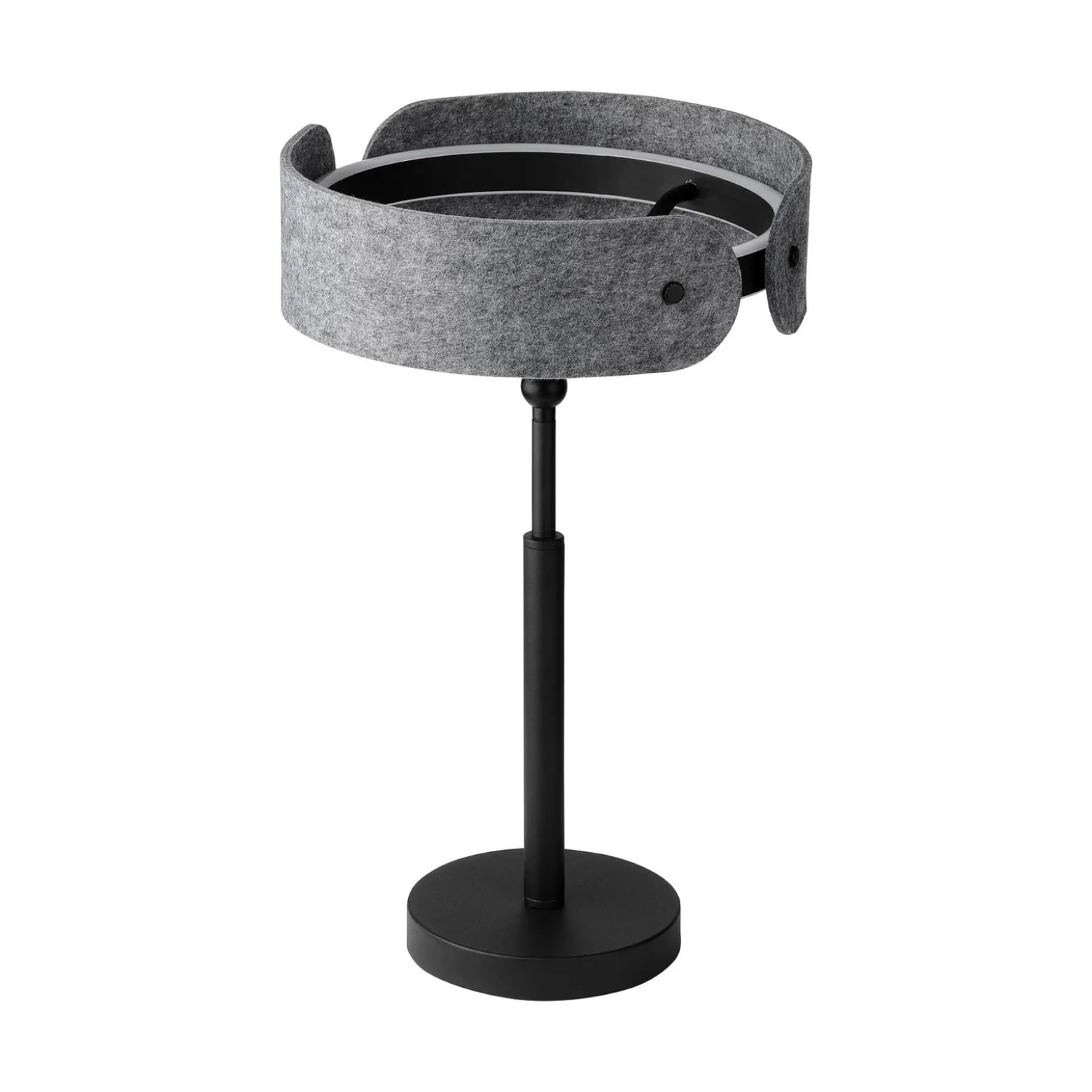 OSRAM LED-pöytälamppu Decor Curve Felt, harmaa, huopa, 3 000 K