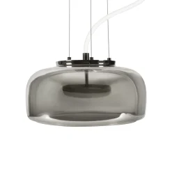 OSRAM LED-riippuvalaisin DECOR GLOW harmaa/musta Ø 38 cm ylös/alas