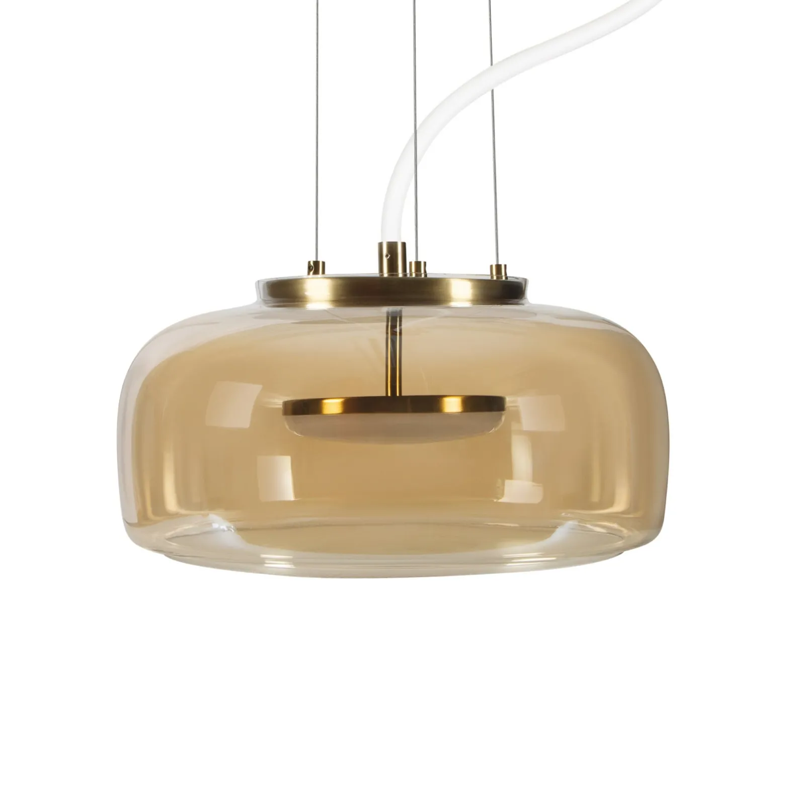 OSRAM LED-riippuvalaisin DECOR GLOW, keltainen/kultainen, Ø 38 cm, valo