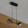 OSRAM LED-riippuvalaisin Decor Kyoto, 2-lamppuinen, musta, himmennettävä