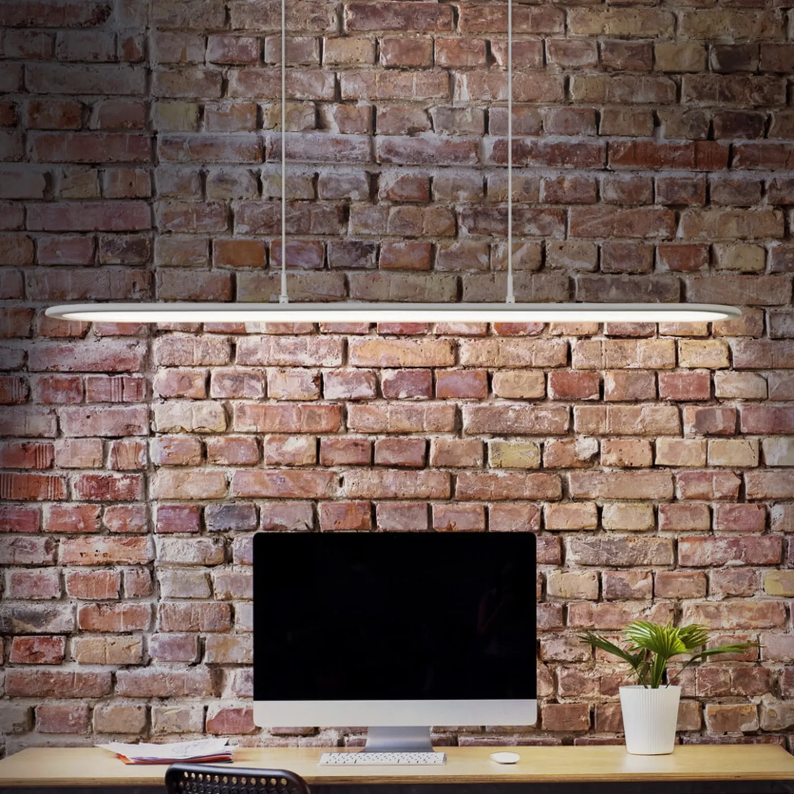 OSRAM LED-riippuvalaisin Office line Panel Ellipse valkoinen 940 himmennettävä