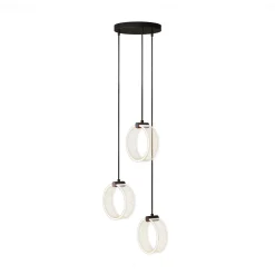 OSRAM LED-riippuvalo Decor Circle, 3-lamppuinen, pyöreä, CCT, musta