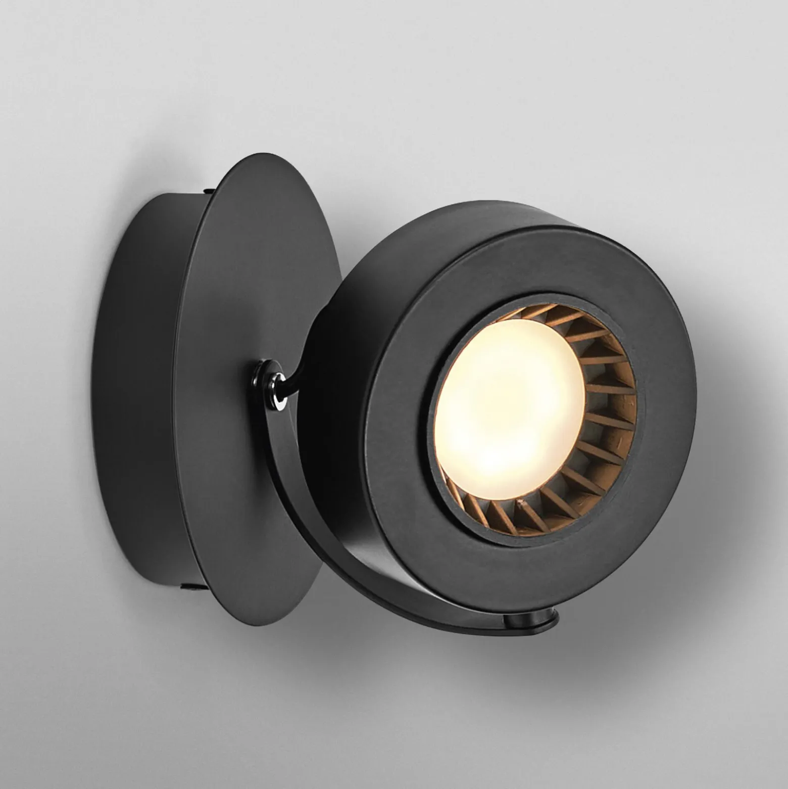 OSRAM LED-seinäkohdevalaisin VENUS, musta, 1-lamppuinen Metalli 3 000 K