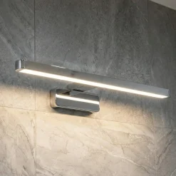 OSRAM LED-seinälamppu ORBIS DISC BAR, kromi, 40 cm, IP44, CCT