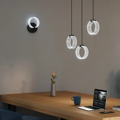 OSRAM LED-seinävalaisin Decor Circle, CCT, musta