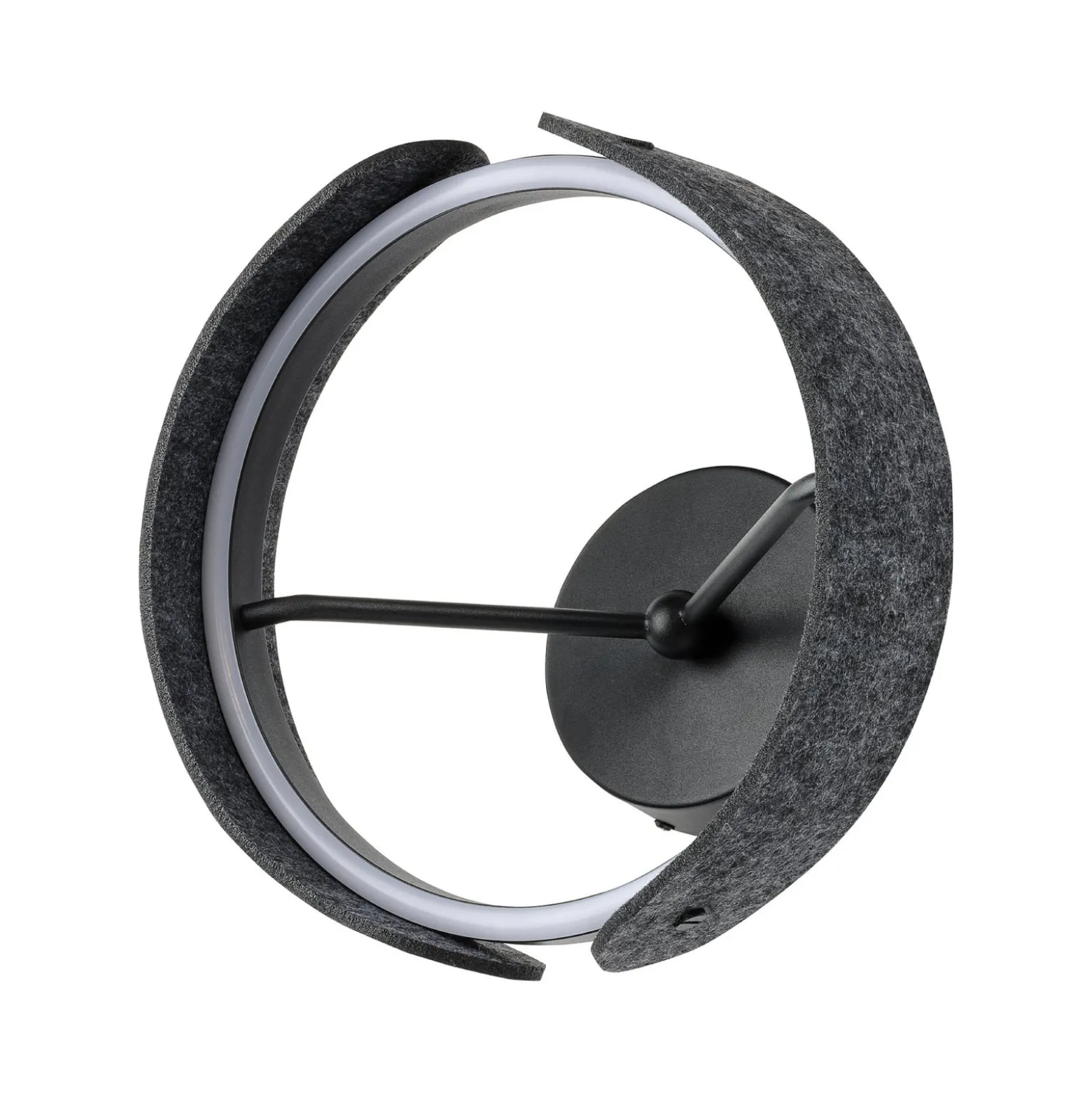 OSRAM LED-seinävalaisin Decor Curve Felt, harmaa, huopa, 3 000 K