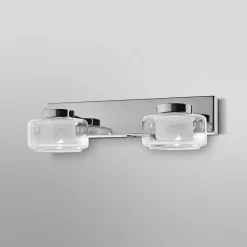 OSRAM LED-seinävalaisin ORBIS FLAME, kromi, 2-lamppuinen, CCT, IP44