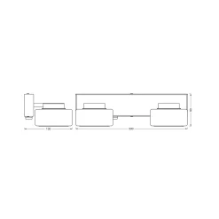 OSRAM LED-seinävalaisin ORBIS FLAME, kromi, 2-lamppuinen, CCT, IP44