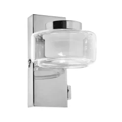 OSRAM LED-seinävalaisin ORBIS FLAME, kromi, metalli, IP44, CCT