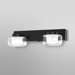 OSRAM LED-seinävalaisin ORBIS FLAME, musta, 2-lamppuinen, CCT IP44