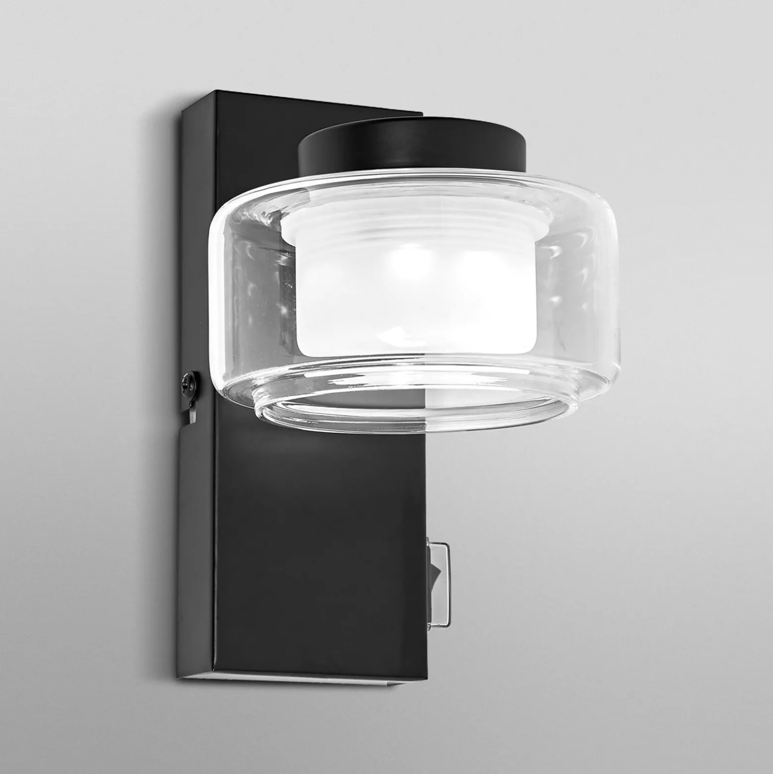 OSRAM LED-seinävalaisin ORBIS FLAME, musta, metalli, IP44 CCT