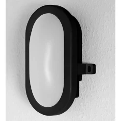 OSRAM LED-ulkoseinälamppu BULKHEAD musta 6 W muovi IP54
