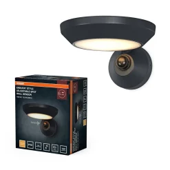 OSRAM LED-ulkoseinälamppu ENDURA STYLE, harmaa, 18 cm, IP65