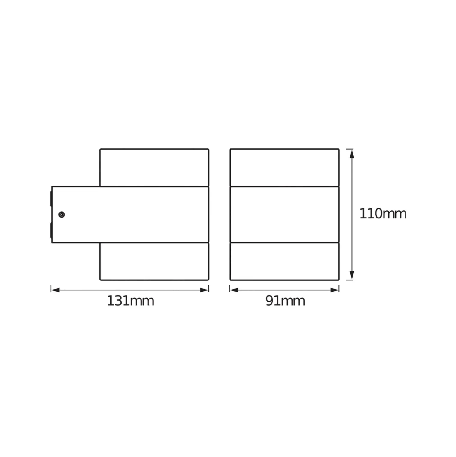 OSRAM LED-ulkoseinälamppu ENDURA STYLE PUCK, tummanharmaa, IP44