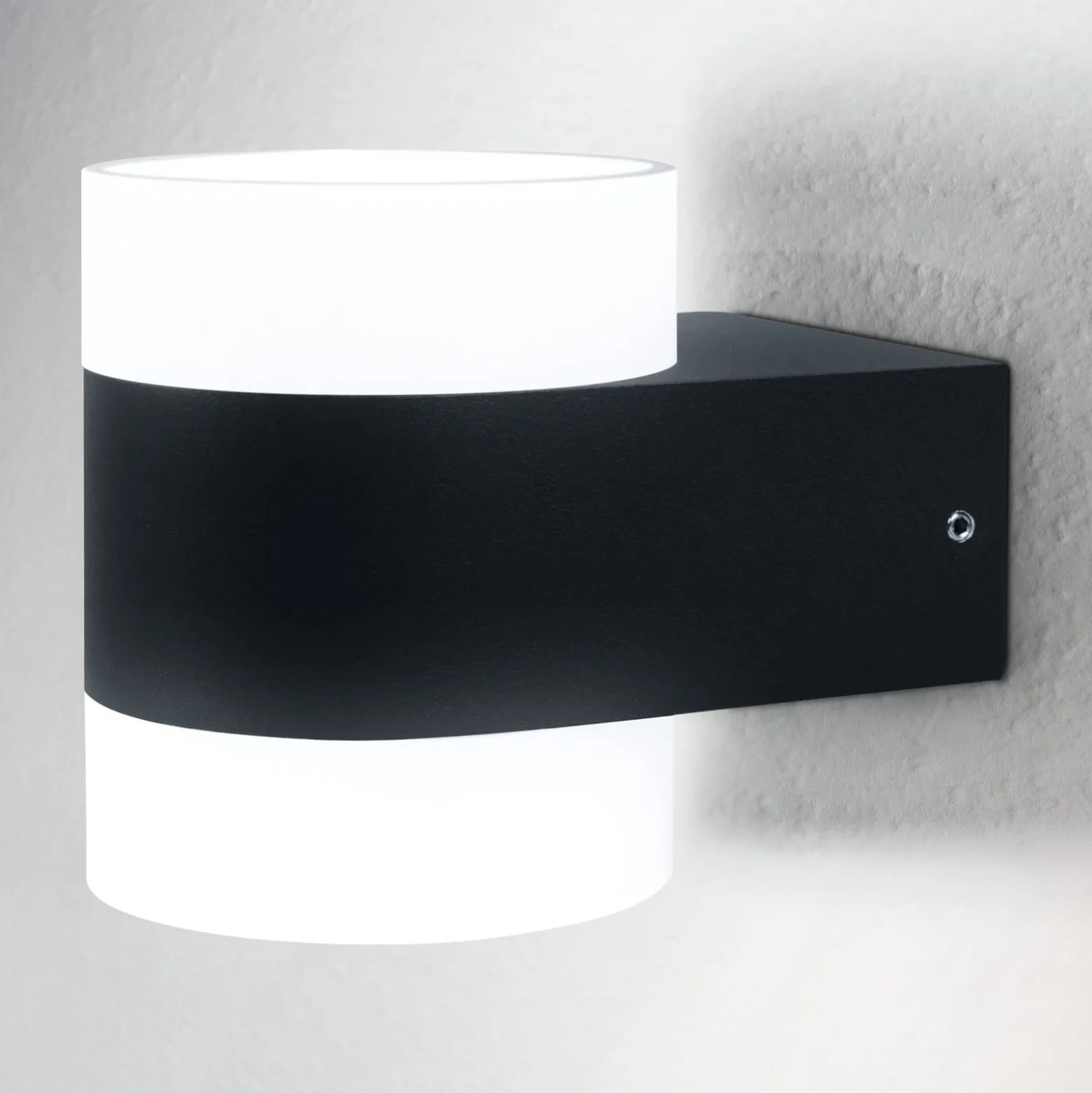 OSRAM LED-ulkoseinälamppu ENDURA STYLE PUCK, tummanharmaa, IP44