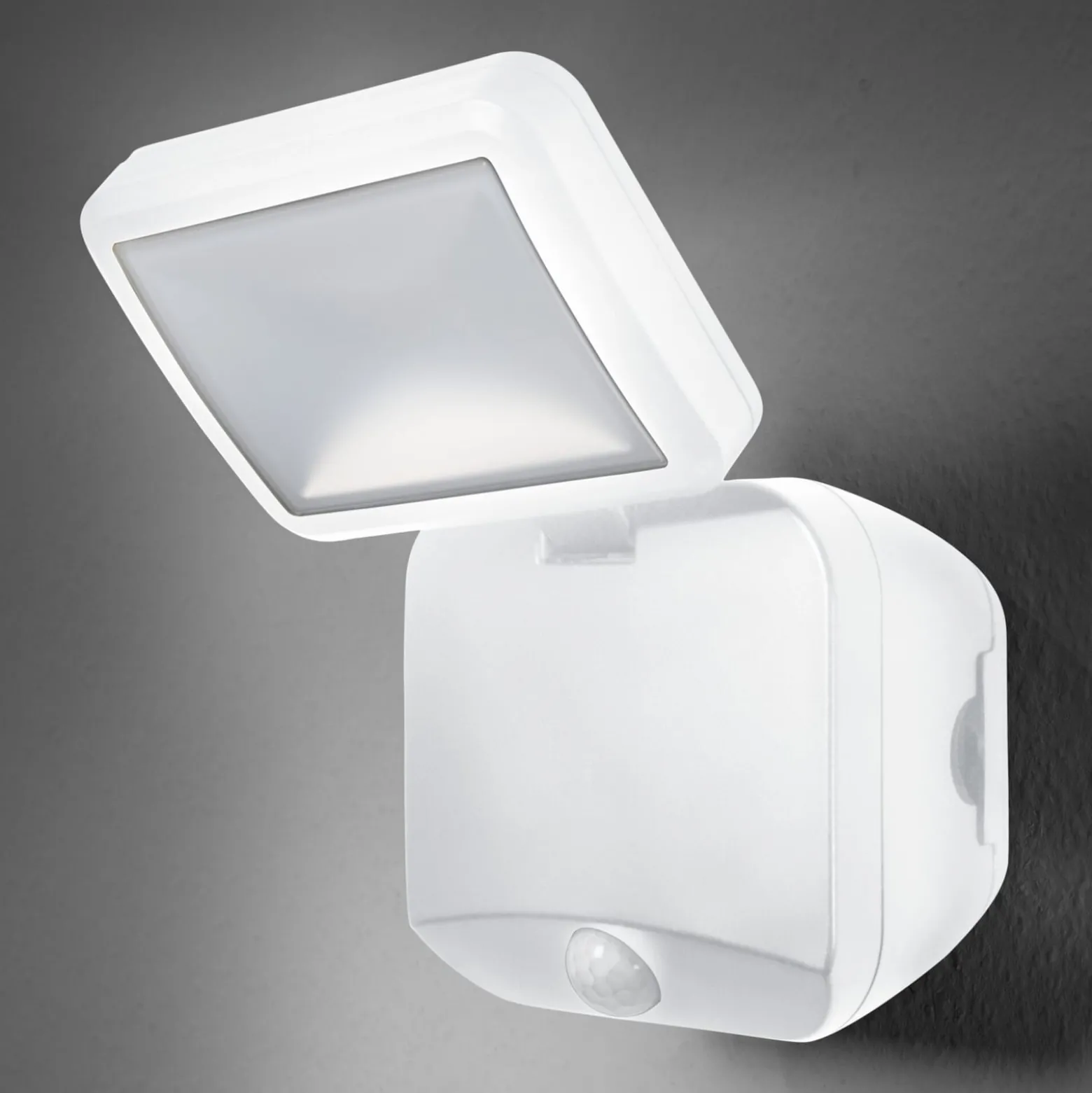 OSRAM LED-ulkoseinävalaisin DOUBLE, 1-lamppuinen, valkoinen, paristo