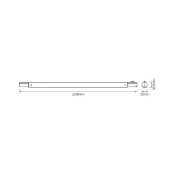 OSRAM LED-valolista TUBEKIT, 120 cm, 4 000 K valkoinen kytkin